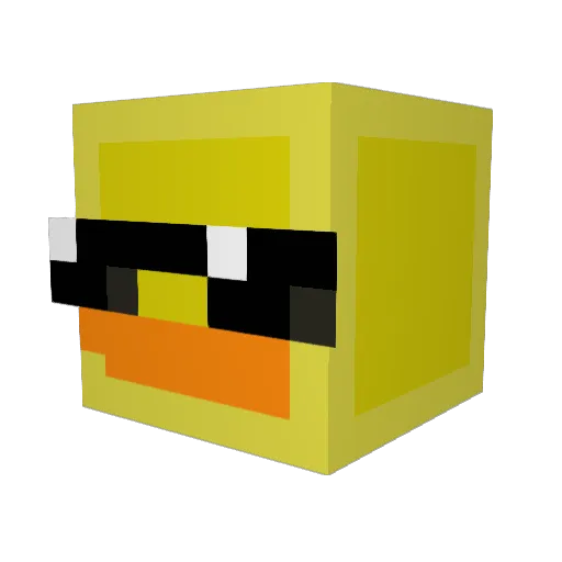 SithDucky Minecraft avatar head, 3D render