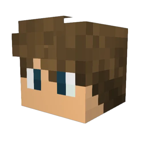 SithLordTravis Minecraft avatar head, 3D render