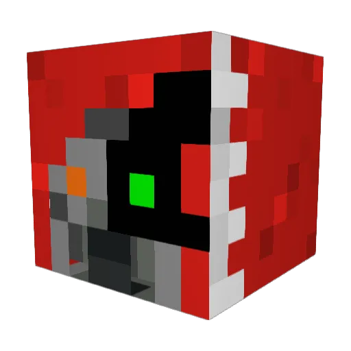 Sithisincarnate Minecraft avatar head, 3D render