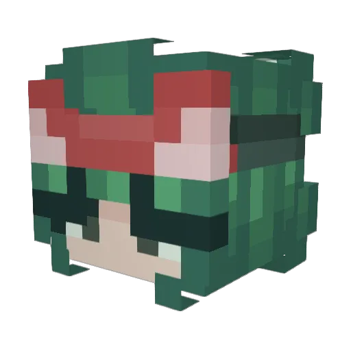 Sithnamepp Minecraft avatar head, 3D render