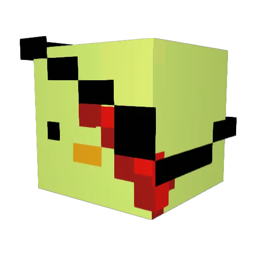 SitingDuk Minecraft avatar head, 3D render