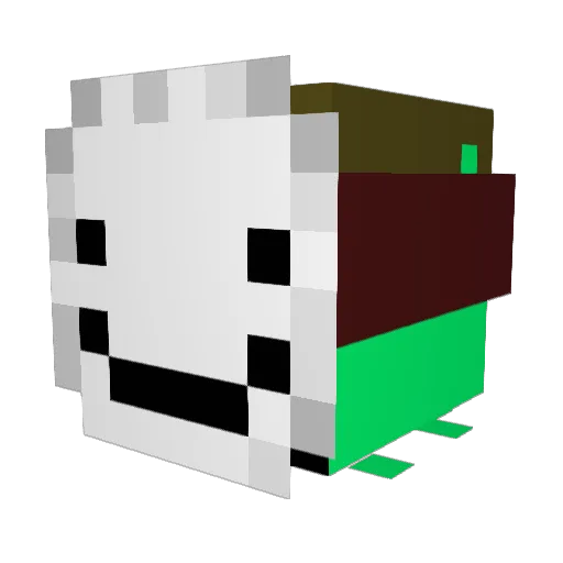 SituatedRoom902 Minecraft avatar head, 3D render