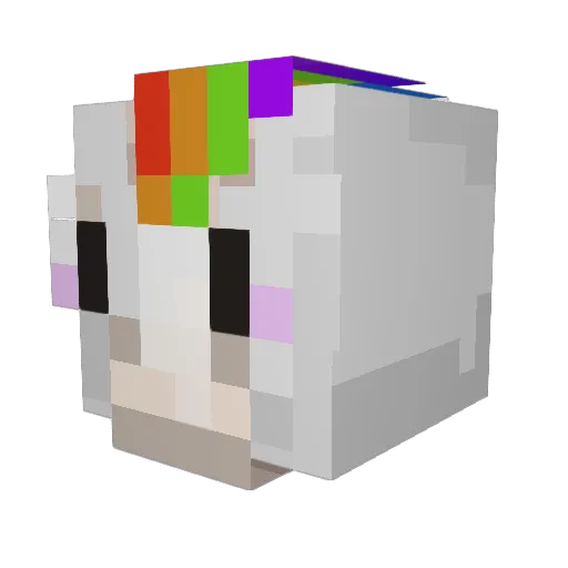 SiuMa_ Minecraft avatar head, 3D render