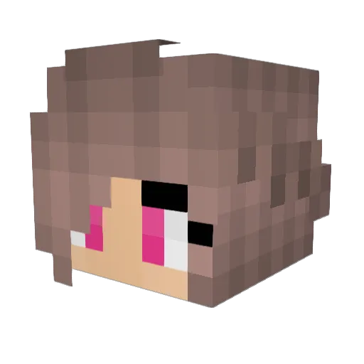 Siu_YuYu Minecraft avatar head, 3D render