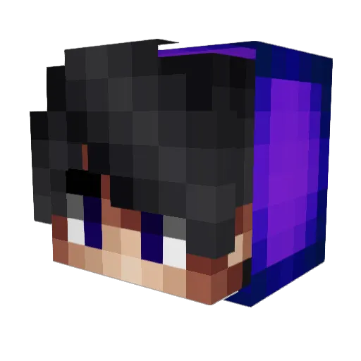 SivLevSLM Minecraft avatar head, 3D render