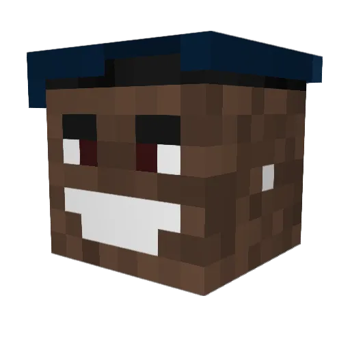 Siva1 Minecraft avatar head, 3D render