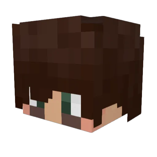 Siven Minecraft avatar head, 3D render