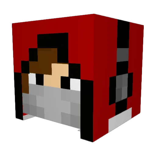 Sivertaboge Minecraft avatar head, 3D render