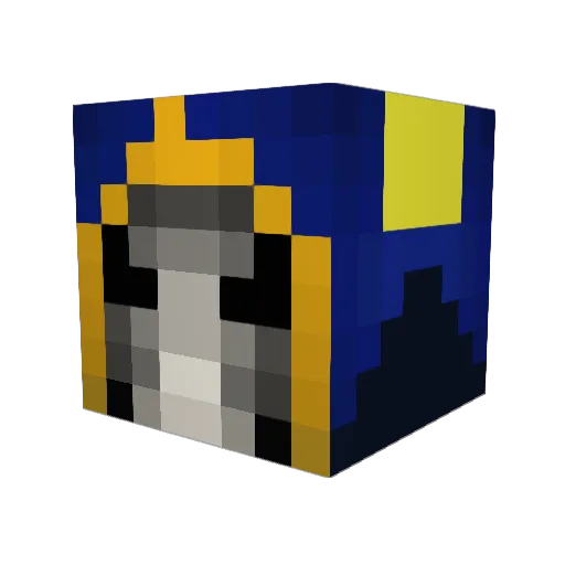 Sivlance Minecraft avatar head, 3D render