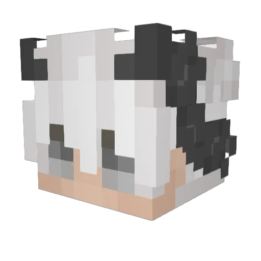 Sivnm Minecraft avatar head, 3D render