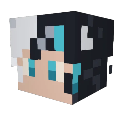 SivrenVT Minecraft avatar head, 3D render