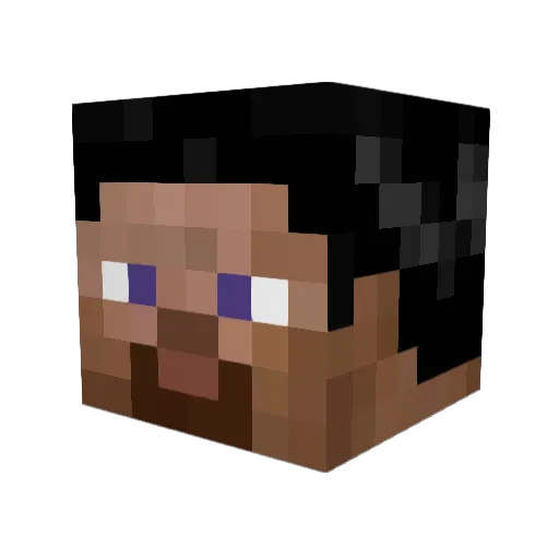 Siwa98 Minecraft avatar head, 3D render