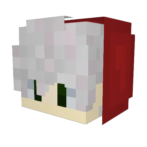 Siwerson Minecraft avatar head, 3D render