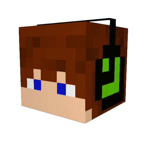 SiwySKo Minecraft avatar head, 3D render