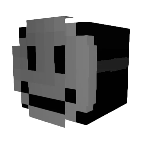 Six3th Minecraft avatar head, 3D render
