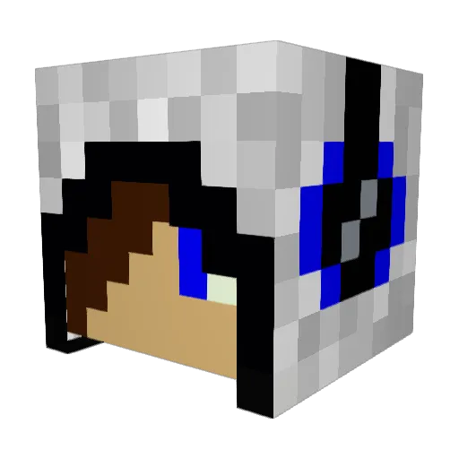 SixCobra Minecraft avatar head, 3D render