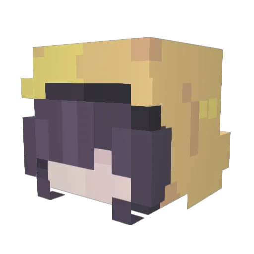 SixGameing Minecraft avatar head, 3D render