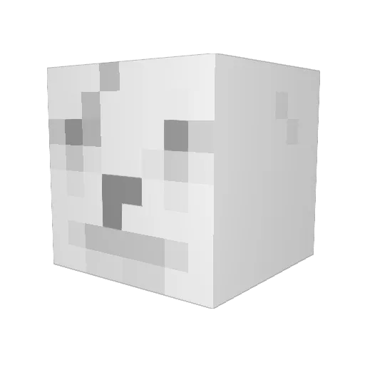 SixMiB Minecraft avatar head, 3D render