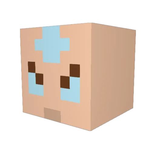 SixTwoSix Minecraft avatar head, 3D render