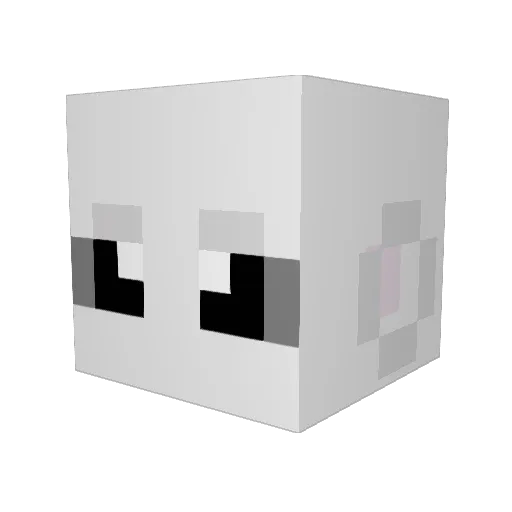Six_Core Minecraft avatar head, 3D render
