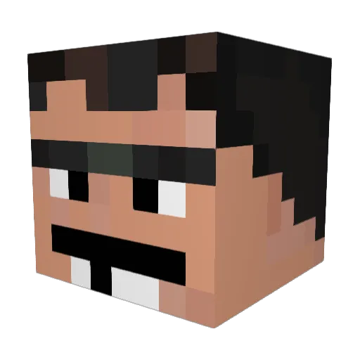 Six_Nine_Zkitles Minecraft avatar head, 3D render