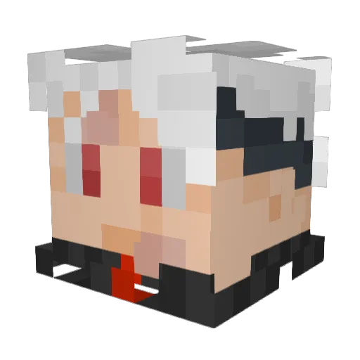 Sixalvar Minecraft avatar head, 3D render