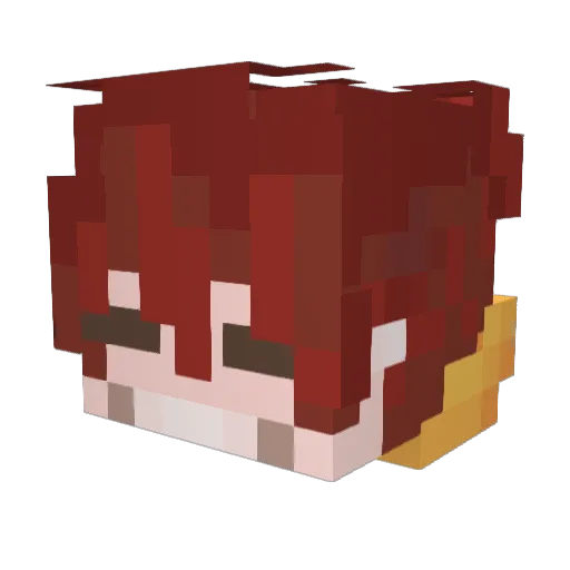 Sixbrother34 Minecraft avatar head, 3D render