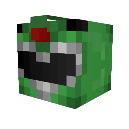 Sixfreed Minecraft avatar head, 3D render