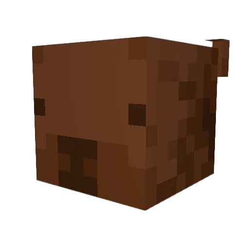 Sixlzz Minecraft avatar head, 3D render