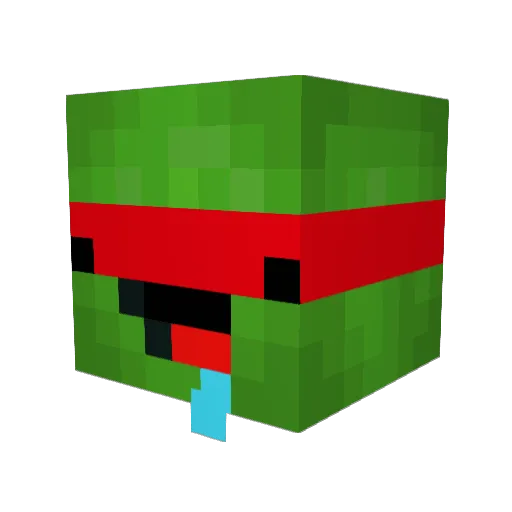 Sixstyl Minecraft avatar head, 3D render