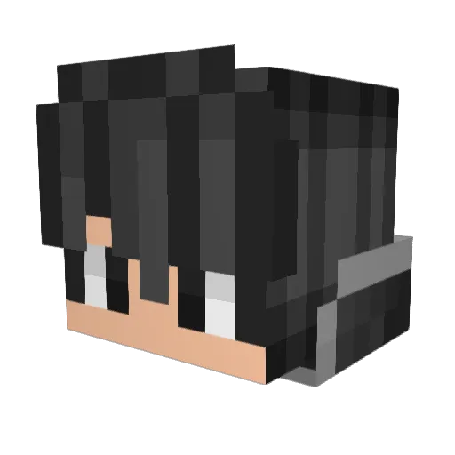 Sixthmann Minecraft avatar head, 3D render