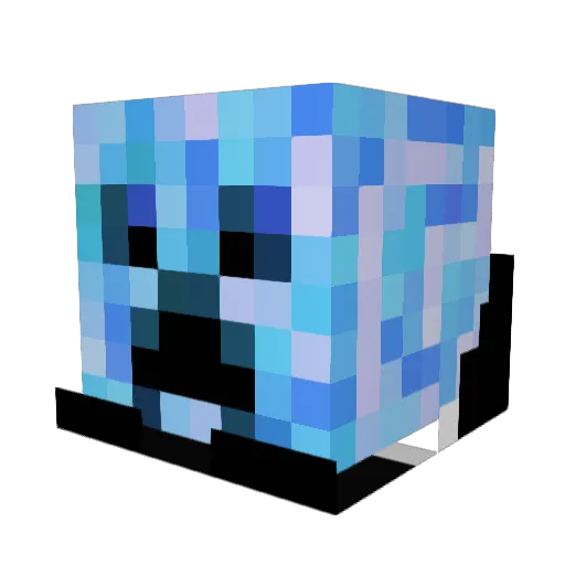 Sixty13 Minecraft avatar head, 3D render