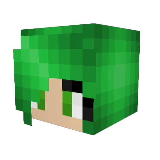 SiyahSarap Minecraft avatar head, 3D render