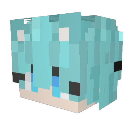 Siyoon0518 Minecraft avatar head, 3D render