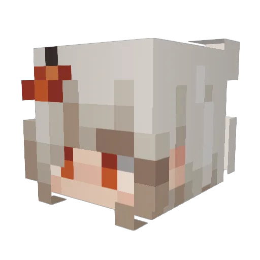 SizArts Minecraft avatar head, 3D render