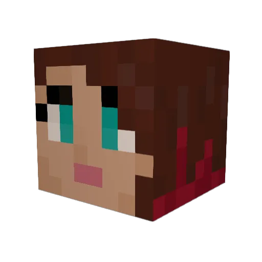 Sizh4 Minecraft avatar head, 3D render