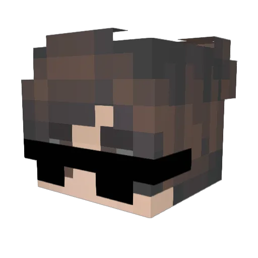 Siziuo Minecraft avatar head, 3D render