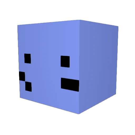 Sizrx Minecraft avatar head, 3D render
