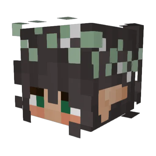 SizzIes Minecraft avatar head, 3D render