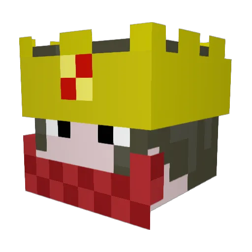 Sizzeron Minecraft avatar head, 3D render