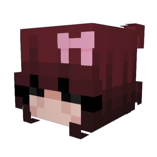 Sizzili_ Minecraft avatar head, 3D render