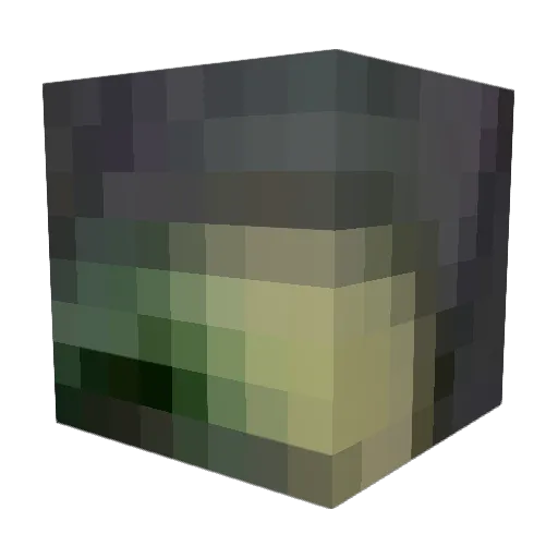 Sizzilypad Minecraft avatar head, 3D render