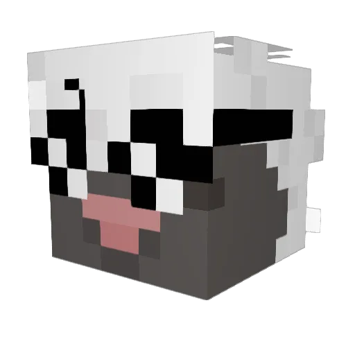 SizzleLord Minecraft avatar head, 3D render