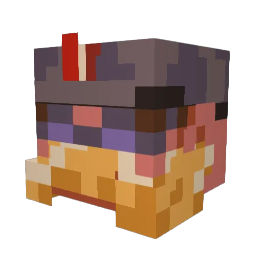 Sizzles01 Minecraft avatar head, 3D render