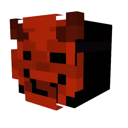 SizzlingBoy Minecraft avatar head, 3D render