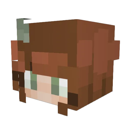 SizzlingXeno Minecraft avatar head, 3D render