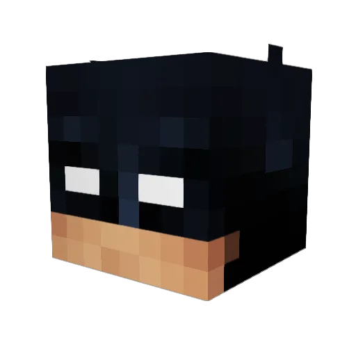 Sj0Stream Minecraft avatar head, 3D render