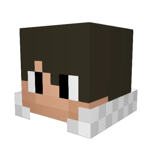 Sjakespeare Minecraft avatar head, 3D render