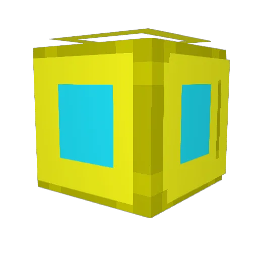Sjambala Minecraft avatar head, 3D render