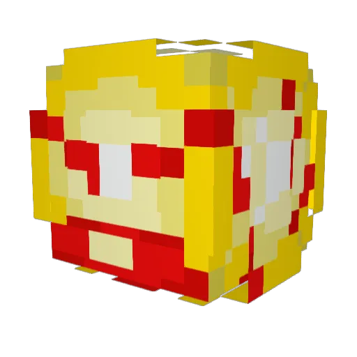 Sjcjev2 Minecraft avatar head, 3D render